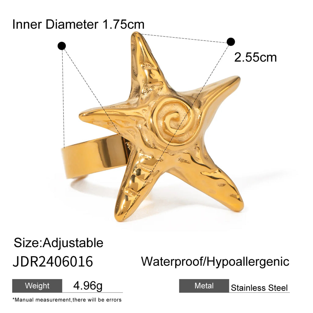 Uworld Minimalist Opening Ring for Women Stainless Steel Jewelry 18 K Metal Trendy Кольцо Женское Party Gift Waterproof