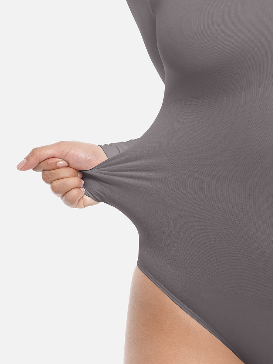 Wholesale Seamless Bodysuit Long Sleeve Slim Corset Shapewear Bodysuit