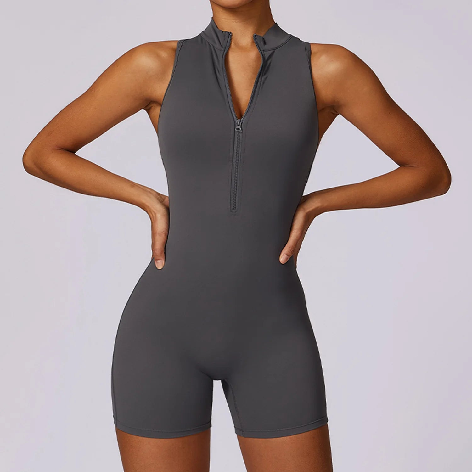 New Dance Women'S Workout Tracksuit Sportswear Yoga Set Fitness Bodysuit Sexy Gym Clothes Yoga Suit Zipper Jumpsuit