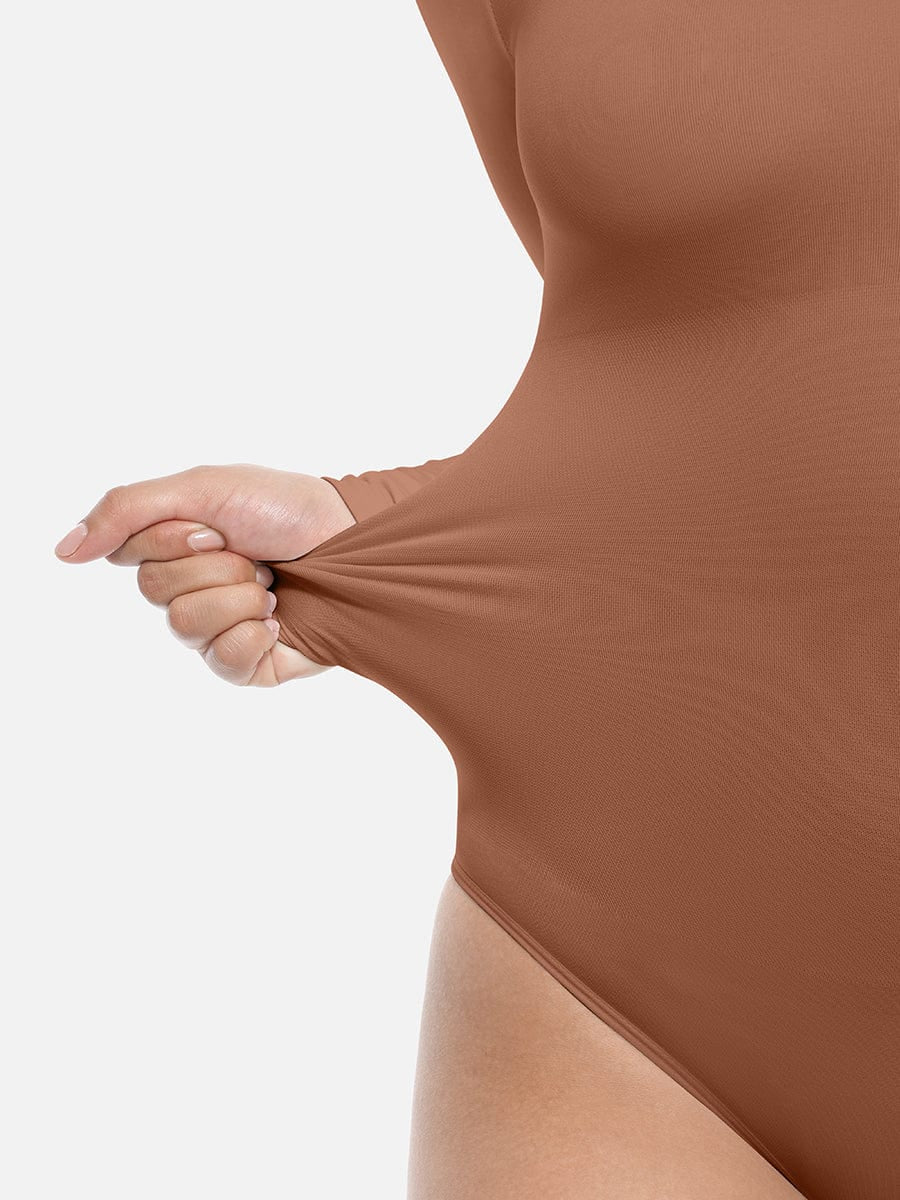 Wholesale Seamless Bodysuit Long Sleeve Slim Corset Shapewear Bodysuit